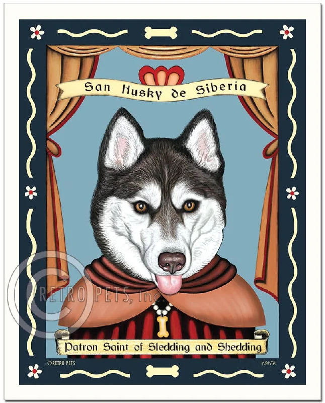 P-248  8x10 Print "Siberian Husky - Brown eyes"