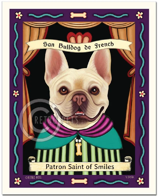 P-250 8x10 Art Print "French Bulldog Saint - Buff"