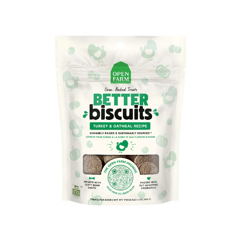 Open Farm Better Biscuits Dog Treats 8oz