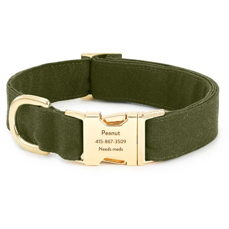 Olive Dog Collar