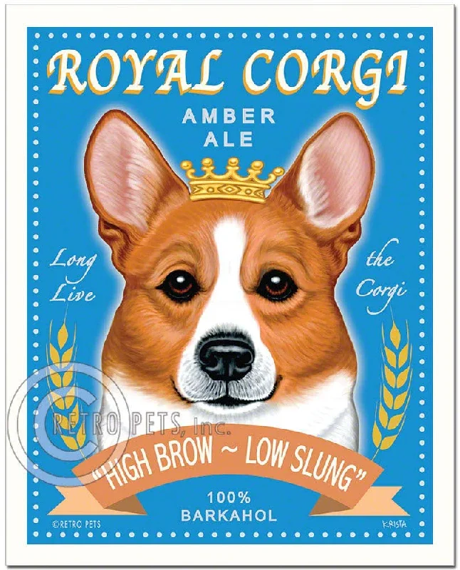 B-119  8x10 Art Print, Corgi "Royal Corgi"