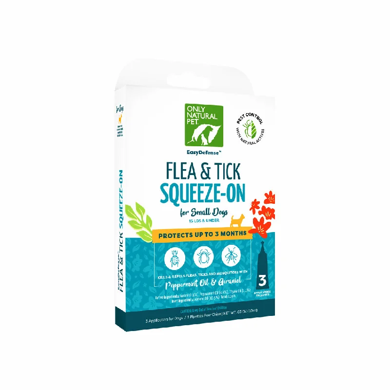 Only Natural Pet EasyDefense Herbal Squeeze-On Flea & Tick Repellent for Dogs