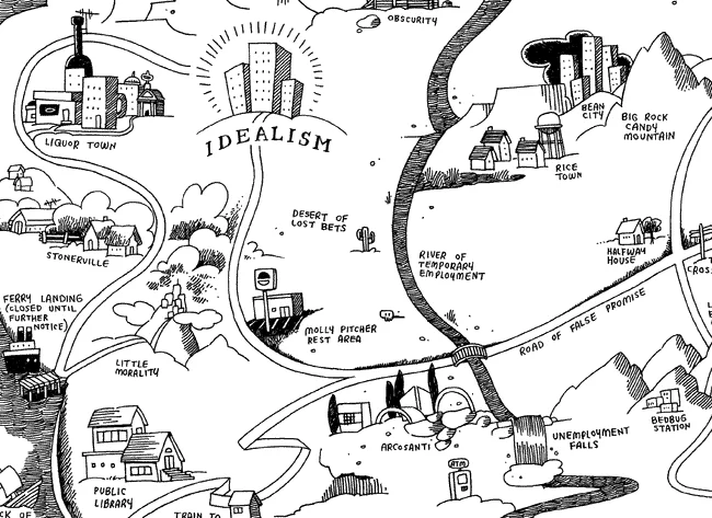 Cat and Girl Map of Compromise