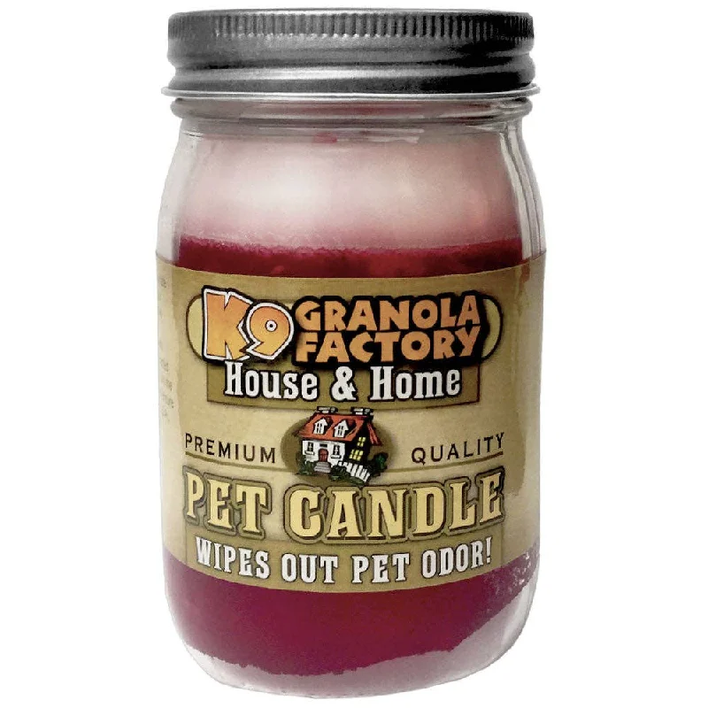 K9 Granola Factory - Cherry Vanilla Pet Odor Eliminator Candle, 16-oz