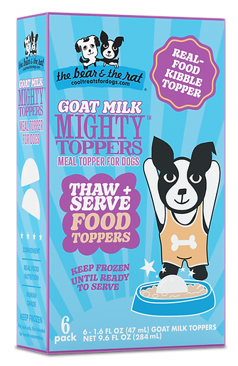 Bear & Rat Dog Frozen Goat Milk Topper 6 Pack