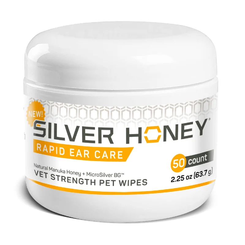 Absorbine Pet - Silver Honey Rapid Ear Care Pet Wipes 50ct.