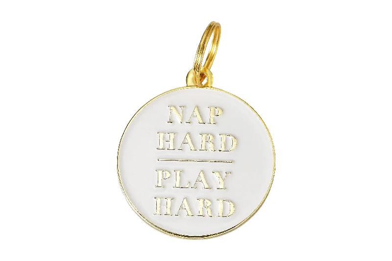 Two Tails Pet Company - Nap Hard Play Hard Pet ID Tag