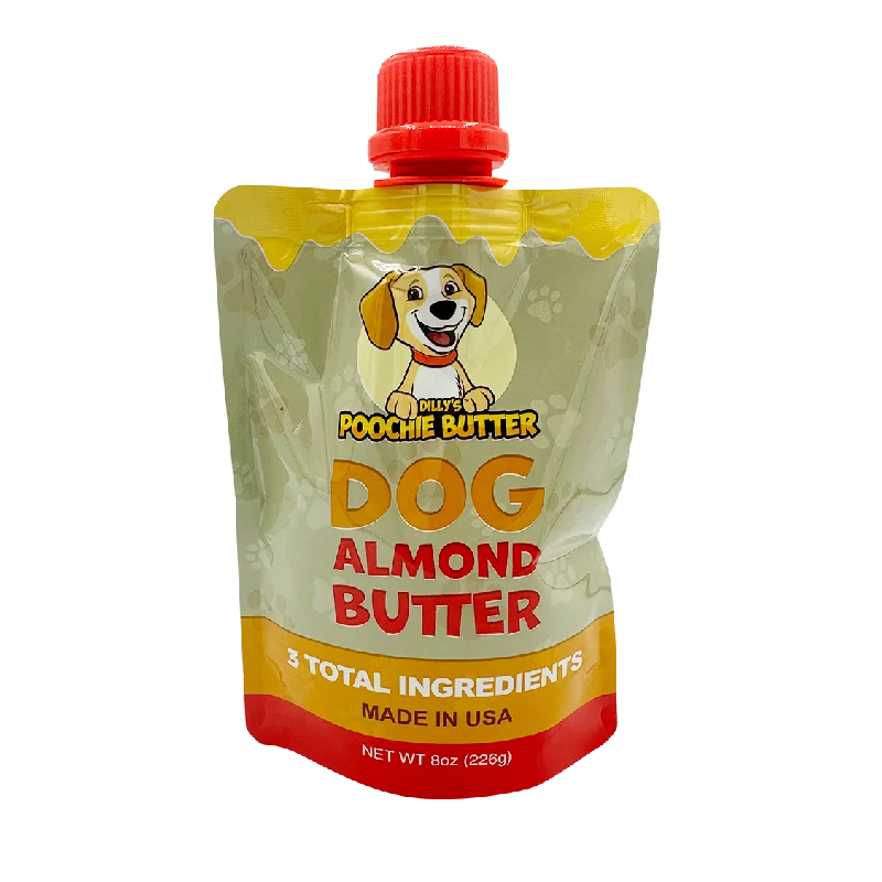 Poochie Butter - 8oz Dog Almond Butter Squeeze Pack