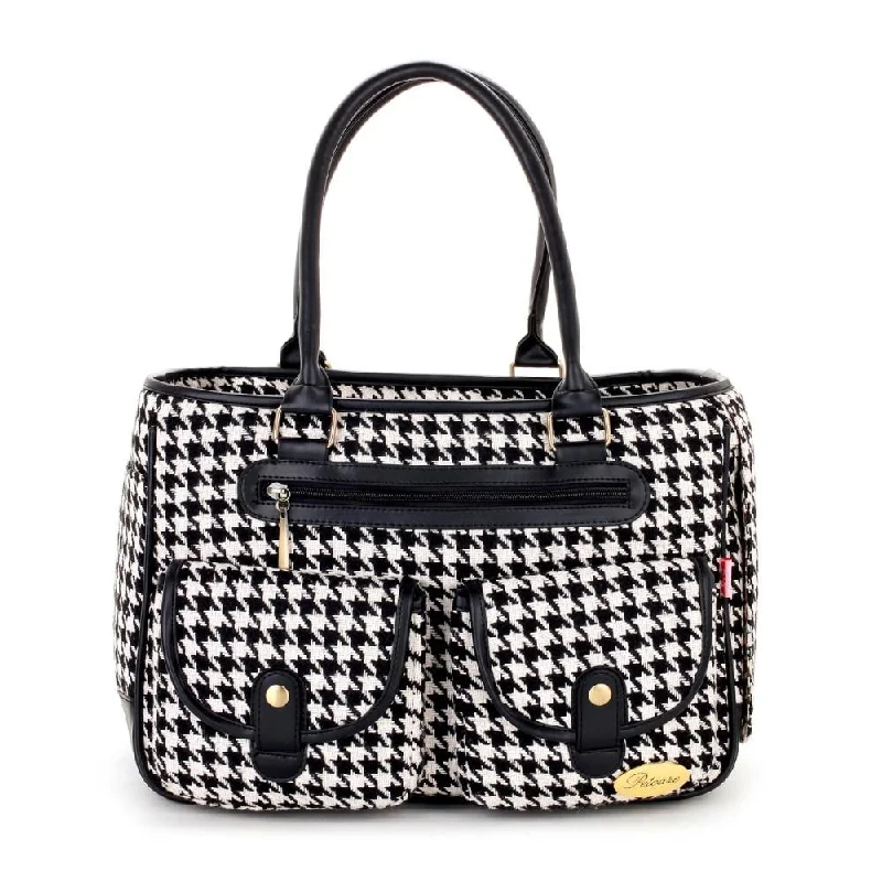 NYC Houndstooth Luxury Dog Carrier