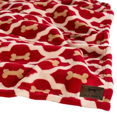 Tall Tails Red Bone Blanket