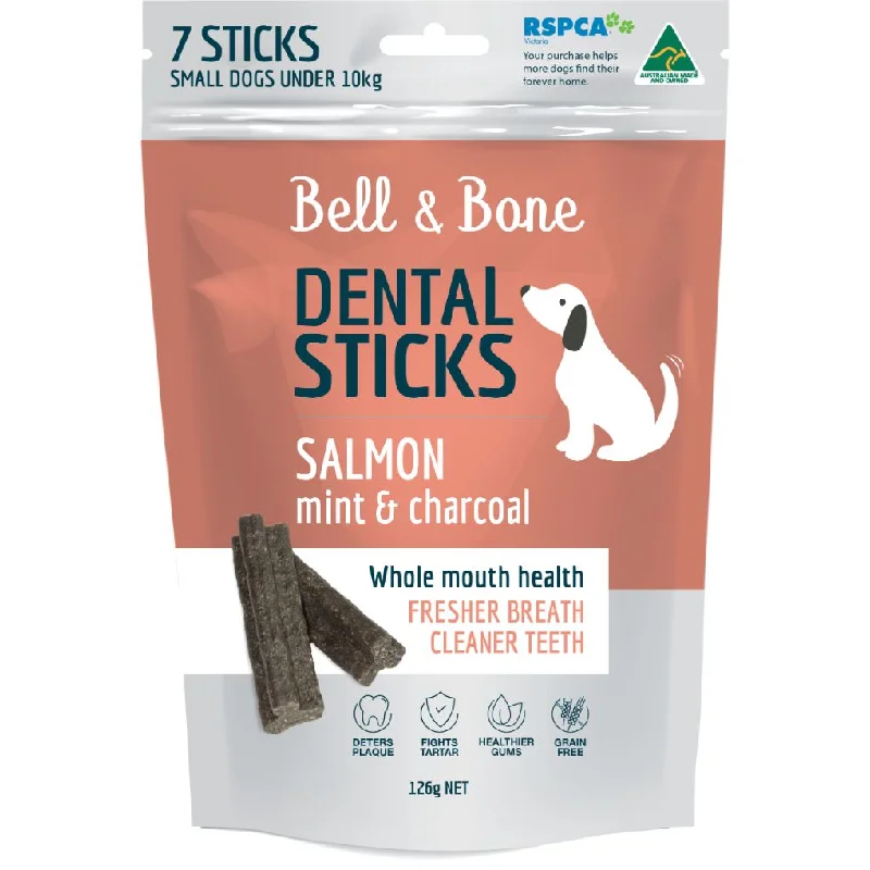 Bell & Bone Salmon, Mint and Charcoal Dental Sticks