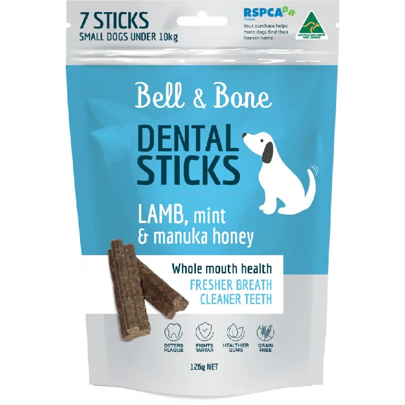 Bell & Bone Lamb, Mint & Manuka Honey Dental Sticks