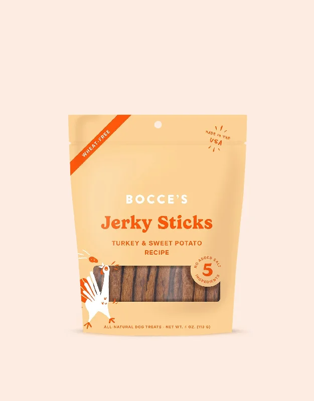 Bocce's Bakery - Grazers Jerky Sticks - Turkey & Sweet Potato