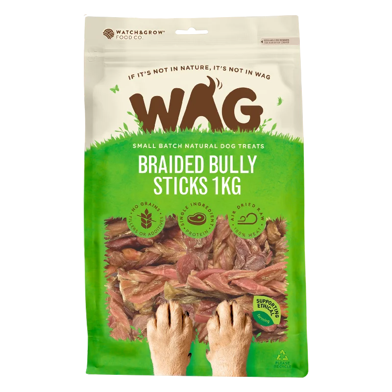 Braided Bully Sticks 1Kg