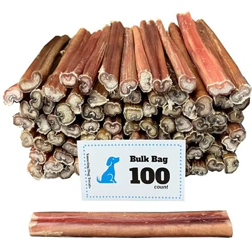 Bully Sticks 6 Inch Regular Size (100 Pcs/Pack)