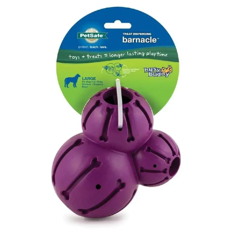 Busy Buddy Barnacle Dog Toy Purple