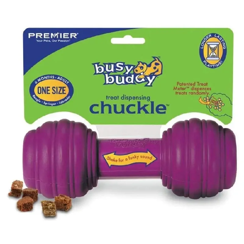 Busy Buddy Chuckle Dog Toy Purple Medium, Large