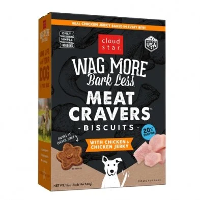 Cloud Star Wag More Bark Less Meat Cravers Biscuits 12 oz SALE