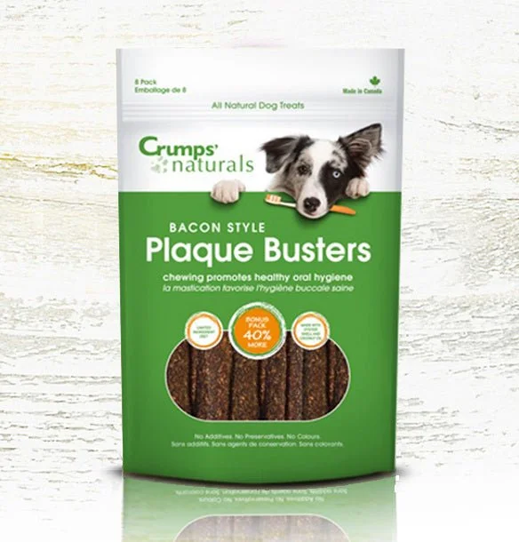 Crump's Naturals Plaque Busters - 8 Pack - Bacon -  4.5inch