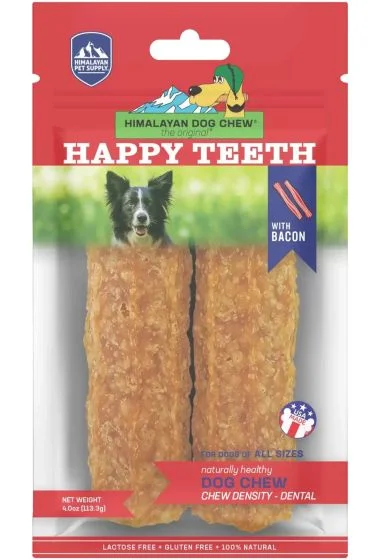 Himalayan Dog Chew Happy Teeth Bacon