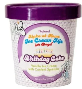 Lazy Dog Birthday Cake Vanilla with Confetti Sprinkles 4.5 oz