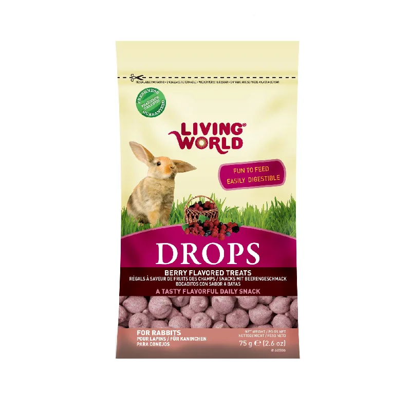 Living World Rabbit Drops - Fieldberry Flavour - 75 g (2.6 oz)