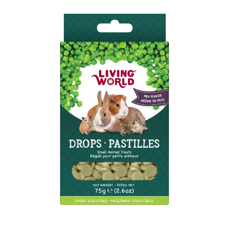 Living World Small Animal Drops - Pea Flavour - 75 g (2.6 oz)