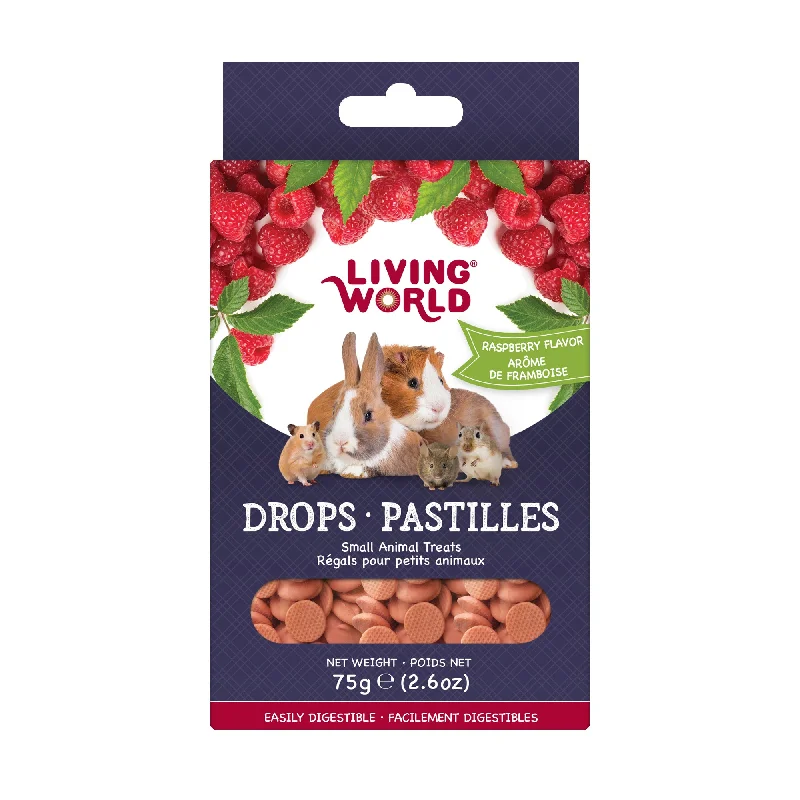 Living World Small Animal Drops - Raspberry Flavour - 75 g (2.6 oz)