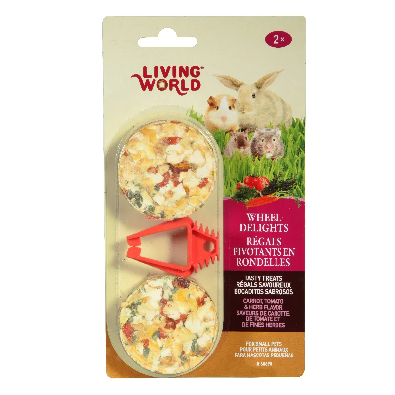 Living World Wheel Delights - Carrot/Tomato/Herb - 2-pack