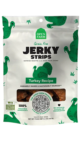 Open Farm Jerky Strips: Turkey Recipe