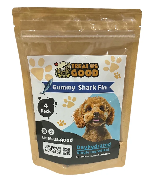 GUMMY SHARK FINS (IDEAL FOR SMALL  DOGS)