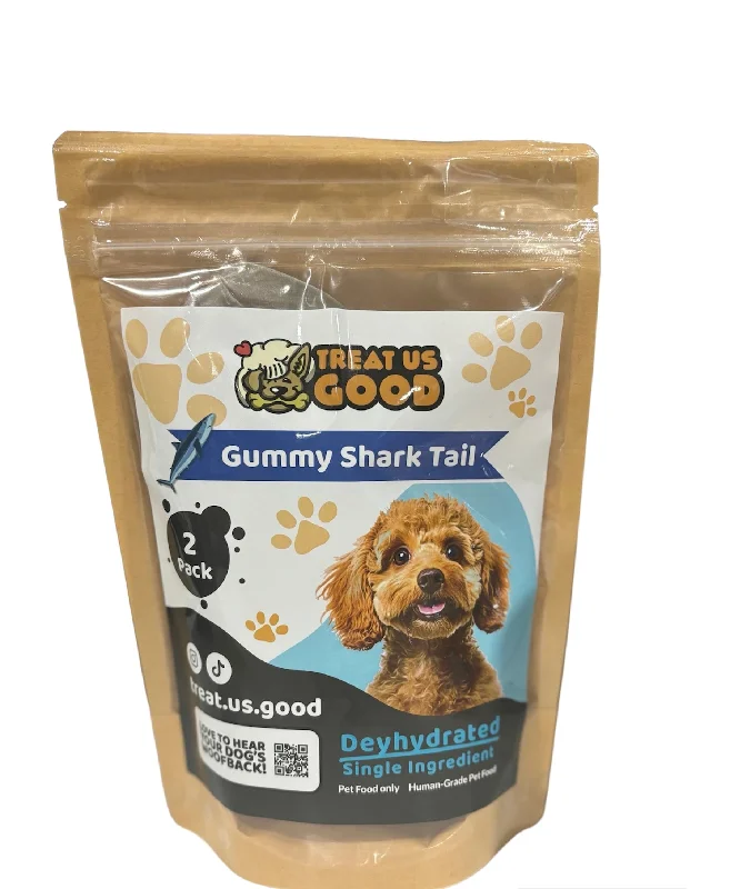 GUMMY SHARK TAILS (IDEAL FOR SMALL TO MEDIUM DOGS)