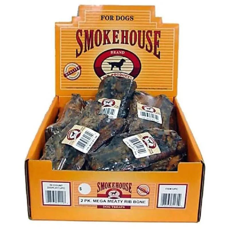 Smokehouse USA Made Mega Meaty Ribs Shelf Display Box 2 pk, 10 ct, 8 in