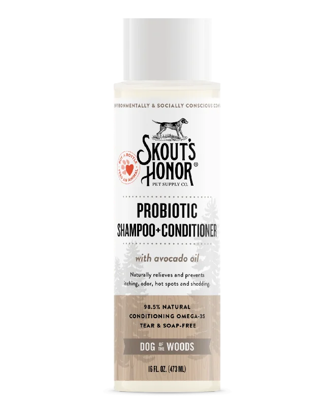 Skout’s Honor Probiotic Shampoo + Conditioner for Dogs & Cats - Dog of the Woods 16oz