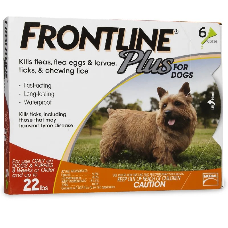 Frontline Plus for Dogs 0-22 lb. 6 month