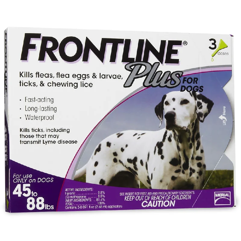 Frontline Plus for Dogs 45-88 lb. 3 month