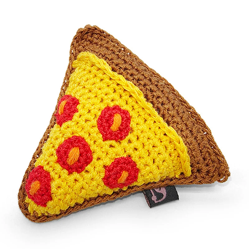 Pawer Squeaky Pizza Dog Toy