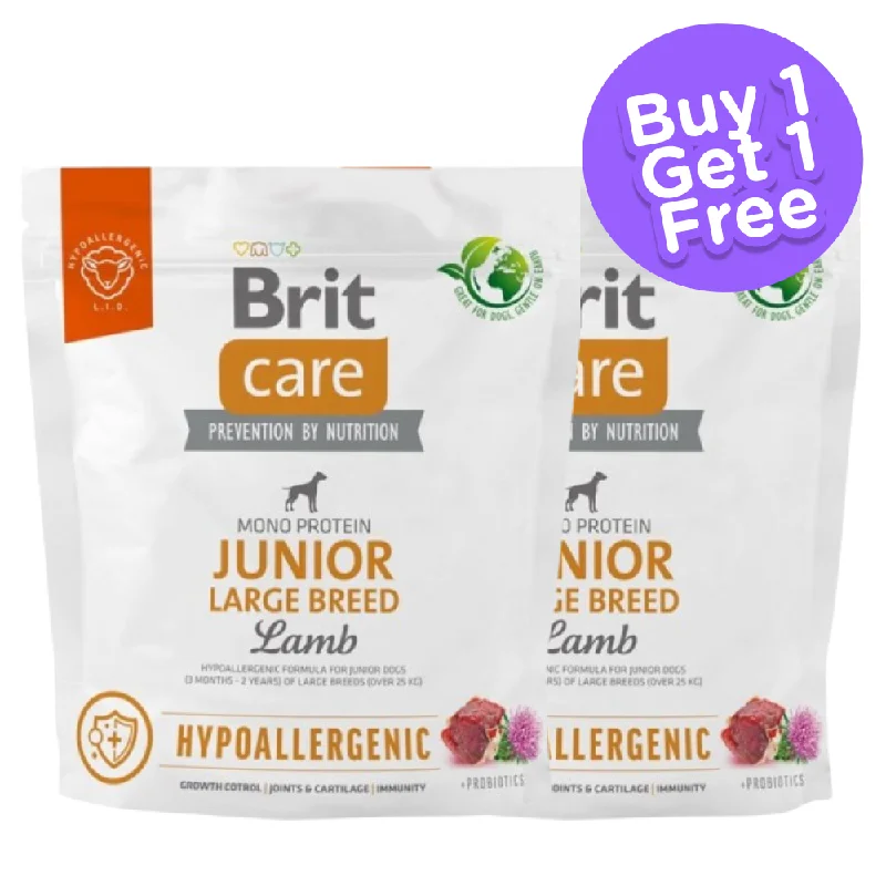 Brit Care Lamb & Rice Junior Large Breed Dog Dry Food (Buy 1 Get 1) (Limited Shelf Life)