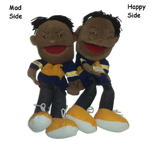 Double Face African-American Boy Puppet