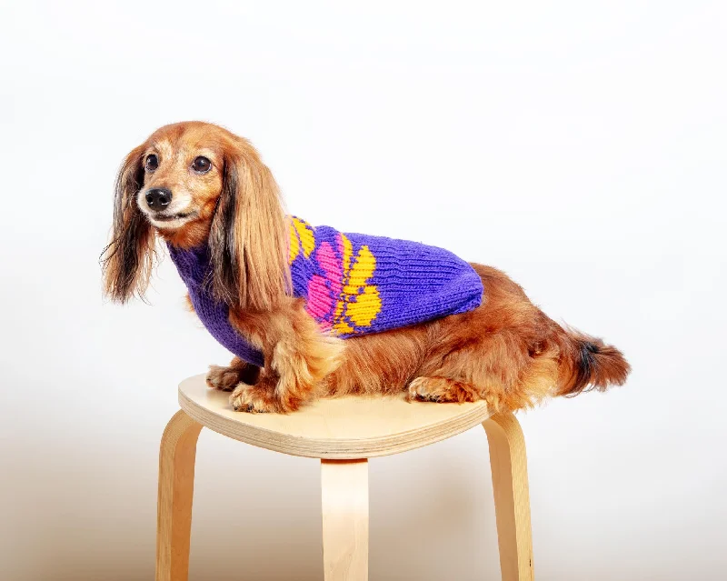 Flower Power Wool Dog Sweater (FINAL SALE)