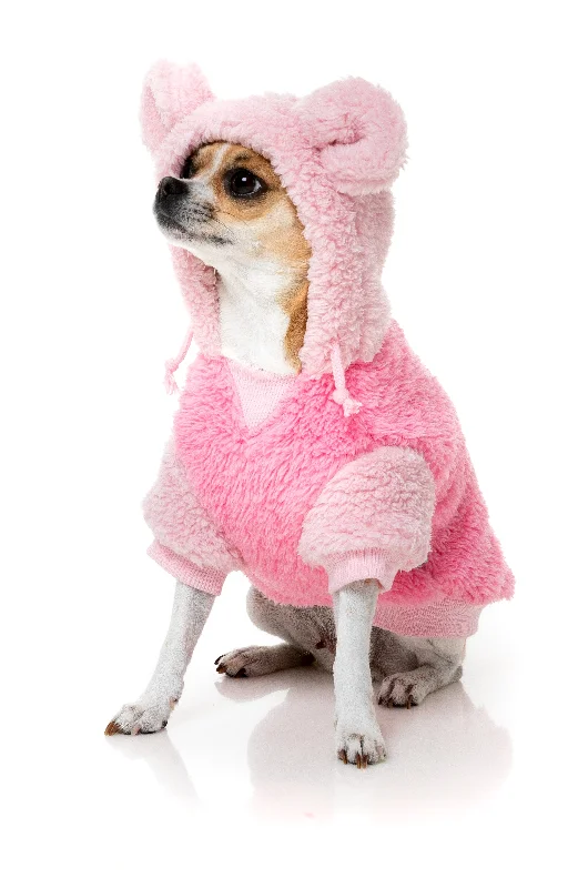 FuzzYard Winnie Dog Hoodie Pink