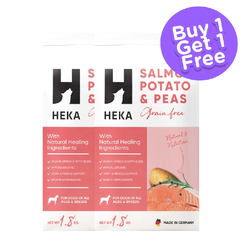 Heka Salmon, Potatoes & Peas Dog Dry Food (Buy 1 Get 1) (Limited Shelf Life)