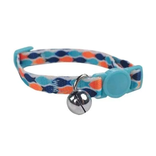 M Pets Zany Eco Collar for Cats (Blue/Orange)