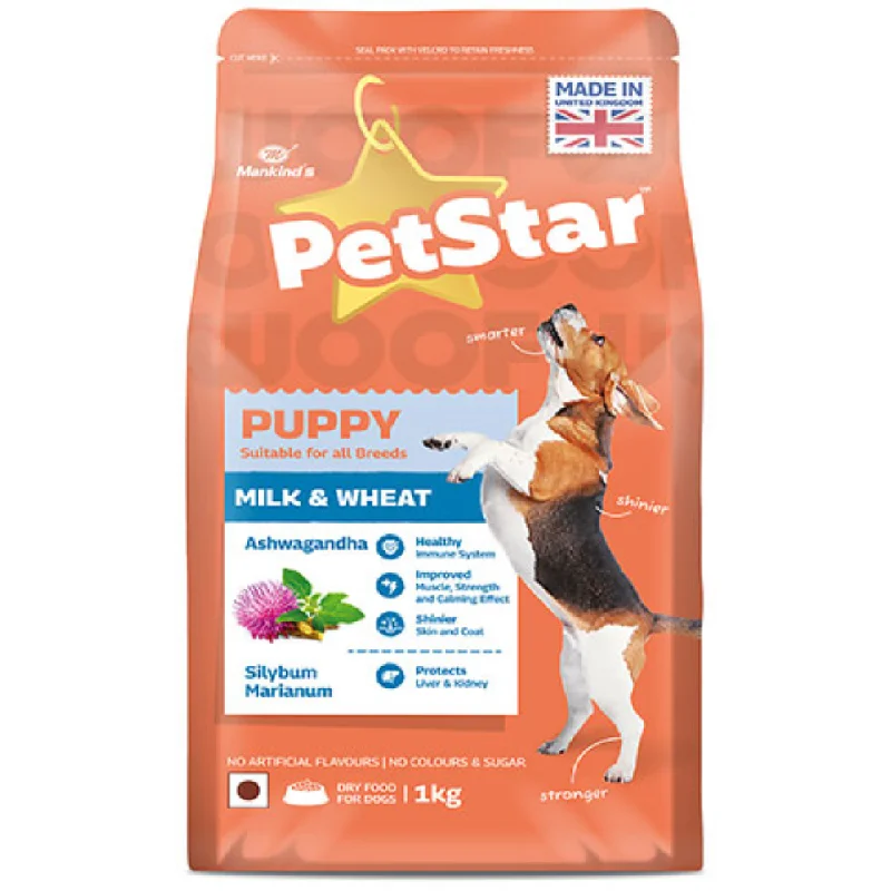 Mankind Petstar Milk and Wheat Puppy Dog Dry Food (Limited Shelf Life)