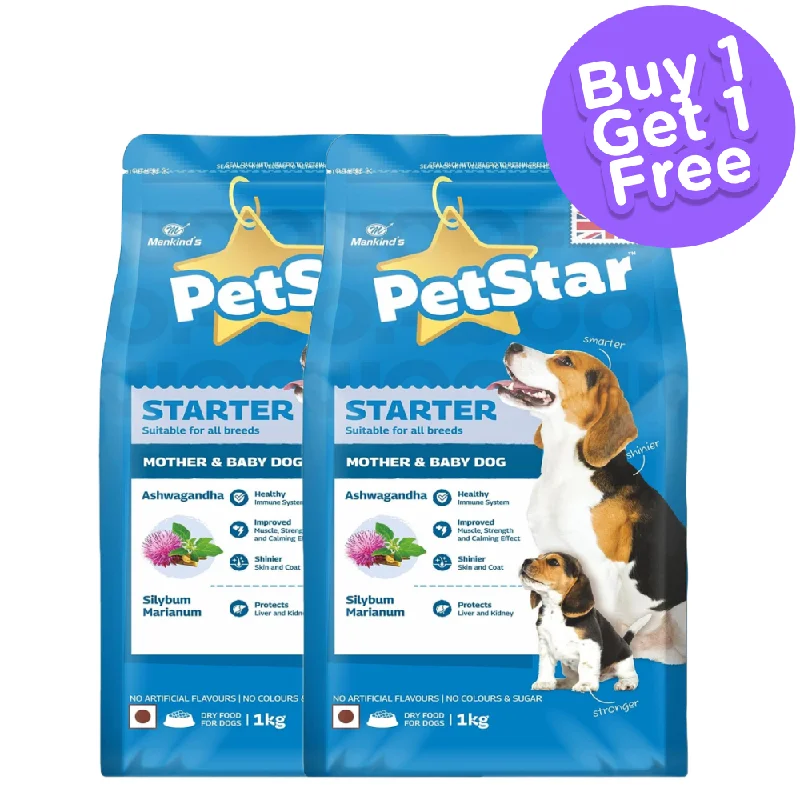 Mankind Petstar Starter Mother & Baby Dog Dry Food (Buy 1 Get 1) (Limited Shelf Life)