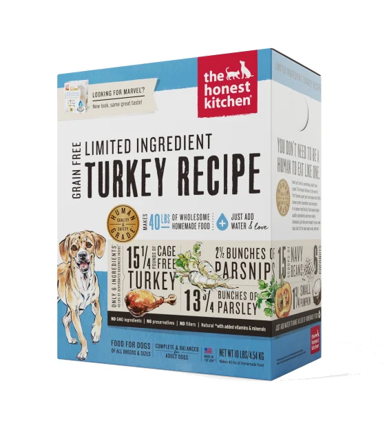 The Honest Kitchen Marvel Dehydrated Dog Food (Grain Free Limited Ingredient Turkey Recipe)