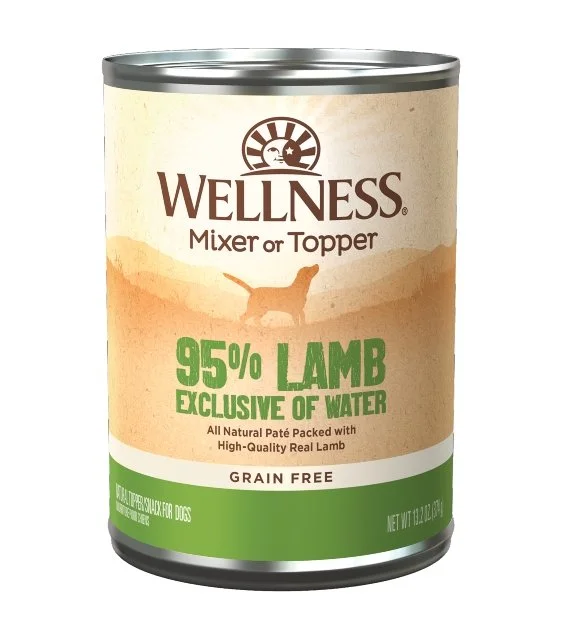 Wellness 95% Grain Free Lamb Mixer & Topper Wet Dog Food